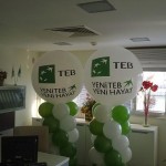 Antalya Teb Bankası balon süslemesi
